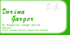 dorina garger business card